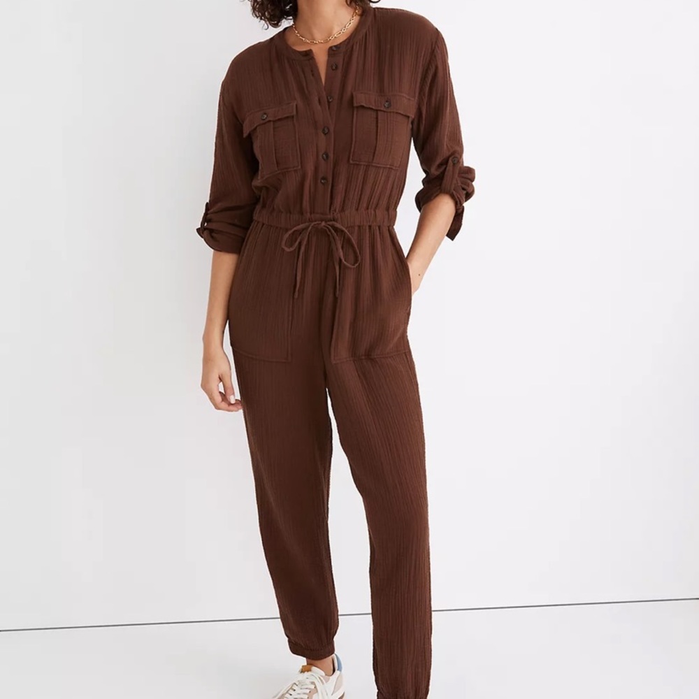NWT Madewell Light Breathable Cotton Jumpsuit - Beautiful!